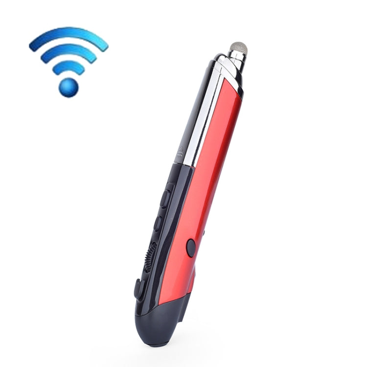PR-08 1600DPI 6 Keys 2.4G Wireless Electronic Whiteboard Pen Multi-Function Pen Mouse PPT Flip Pen(Red) Eurekaonline