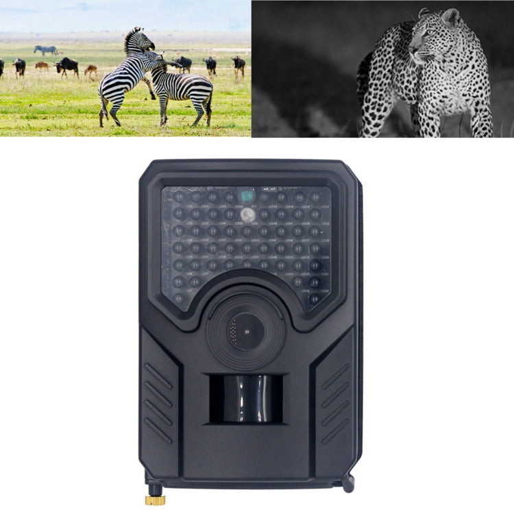 PR-200B 120 Degrees Wide Angle Lens IP56 Waterproof  12MP 1080P HD Infrared Hunting Trail Camera, Support TF Card, PIR Distance: 10-15m (Black) Eurekaonline