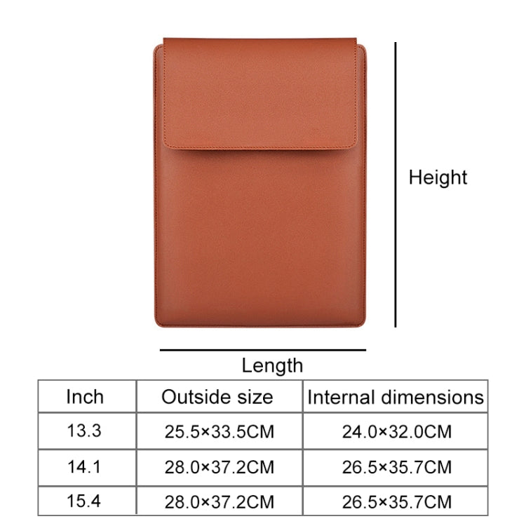 PU05 Sleeve Leather Case Carrying Bag for 13.3 inch Laptop(Green) Eurekaonline