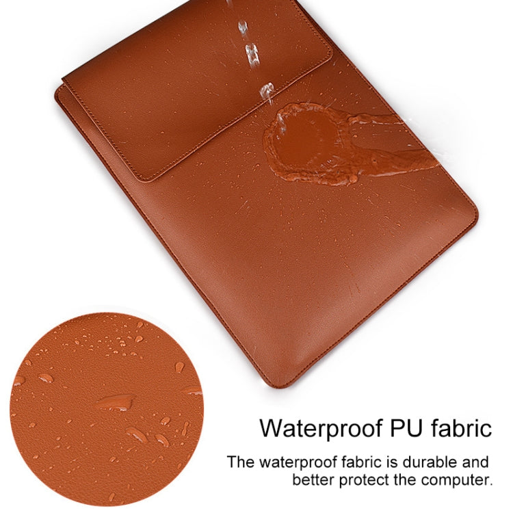 PU05 Sleeve Leather Case Carrying Bag for 15.4 inch Laptop(Green) Eurekaonline