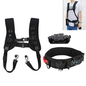 PULUZ 3 in 1 Multi-functional Bundle Waistband Strap + Double Shoulders Strap + Capture Camera Clip Kits with Hook for SLR / DSLR Cameras Eurekaonline