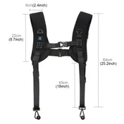 PULUZ 3 in 1 Multi-functional Bundle Waistband Strap + Double Shoulders Strap + Capture Camera Clip Kits with Hook for SLR / DSLR Cameras Eurekaonline