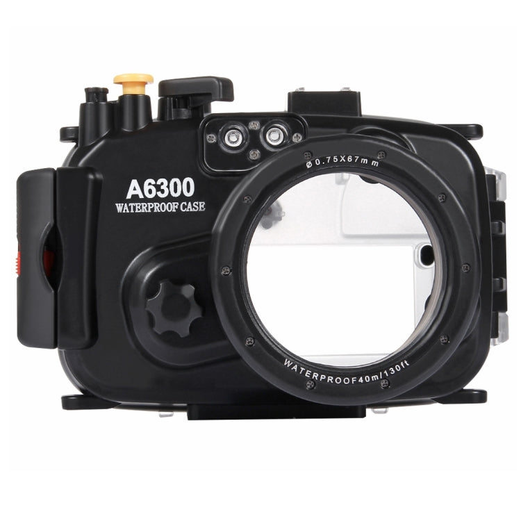 PULUZ 40m Underwater Depth Diving Case Waterproof Camera Housing for Sony A6300 (E PZ 16-50mm F3.5-5.6 OSS)(Black) Eurekaonline