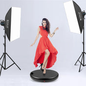 PULUZ 45cm Remote Control Adjusting Speed Rotating Turntable Display Stand with Power Socket, Black, Load 100kg(EU Plug) Eurekaonline