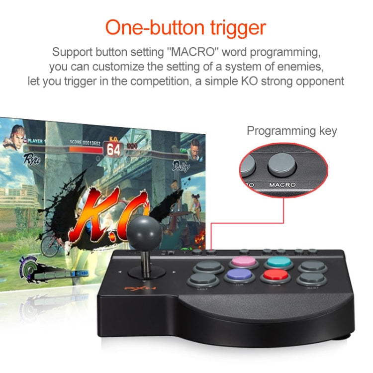 PXN PXN-0082 Gladiator Street Machine Game Handle Rocker Controller for Nintendo Switch / PC / Android System / PS3 / PS4 / XboxOne Eurekaonline