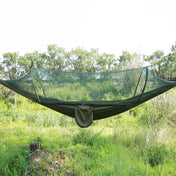 Portable Outdoor Camping Full-automatic Nylon Parachute Hammock with Mosquito Nets, Size : 250 x 120cm (Army Green) Eurekaonline