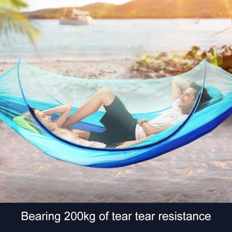 Portable Outdoor Camping Full-automatic Nylon Parachute Hammock with Mosquito Nets, Size : 250 x 120cm (Army Green) Eurekaonline