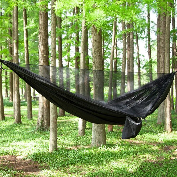 Portable Outdoor Parachute Hammock with Mosquito Nets (Black) Eurekaonline