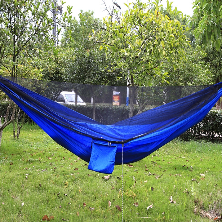 Portable Outdoor Parachute Hammock with Mosquito Nets (Blue) Eurekaonline