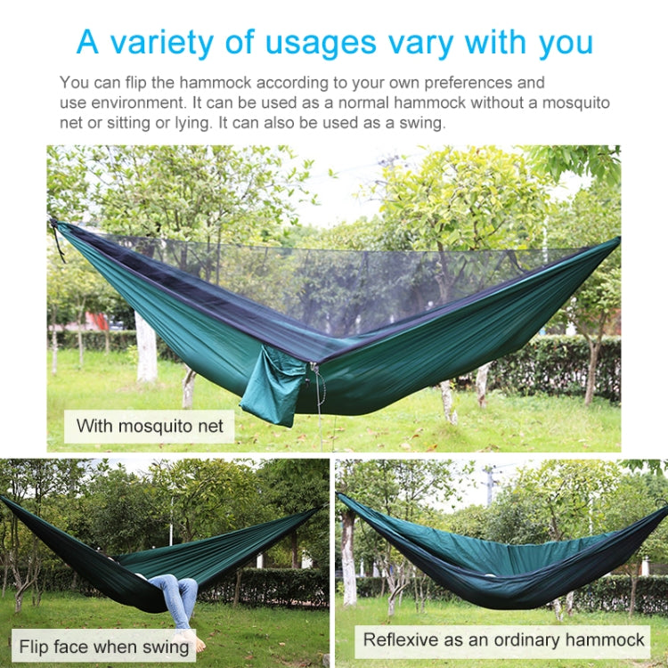 Portable Outdoor Parachute Hammock with Mosquito Nets (Green) Eurekaonline