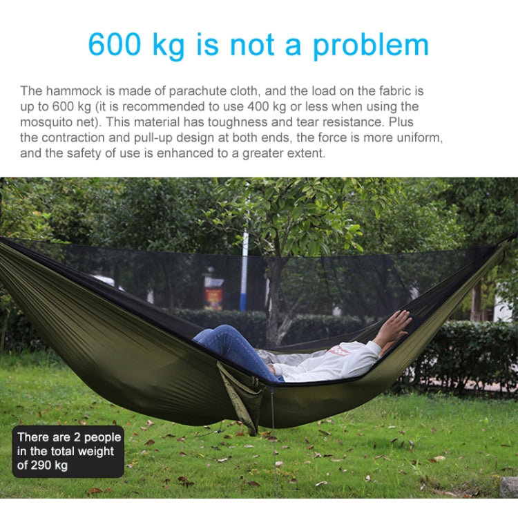 Portable Outdoor Parachute Hammock with Mosquito Nets (Pink Blue) Eurekaonline
