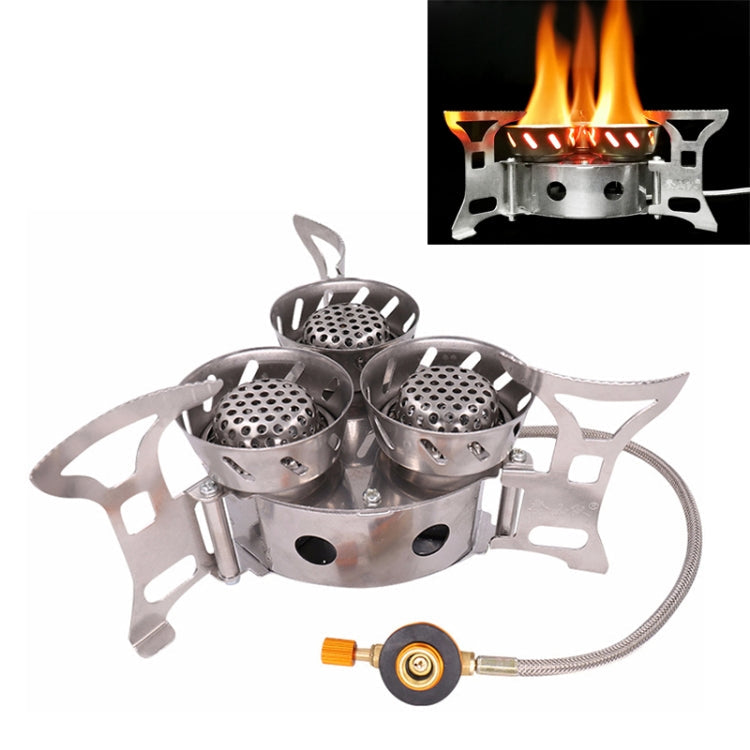 Portable Outdoor Split Type 11000W Backpack Three Core Furnace Anti-Blast Stove Cooking Tools Eurekaonline