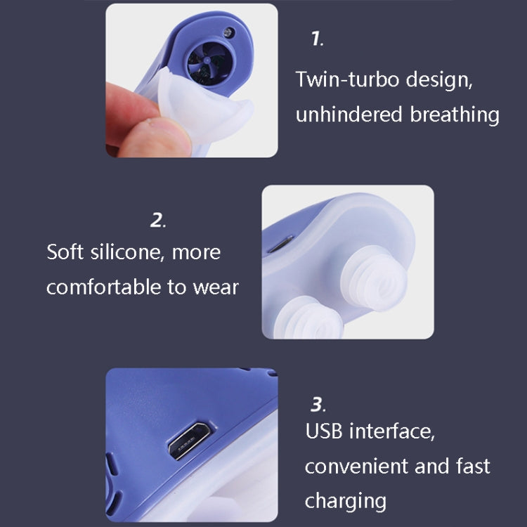 QC-002 Portable Chargeable Electric Anti-Snoring Device(Icon White) Eurekaonline