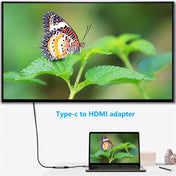 QGeem QG-UA01 USB Type-C To HDMI Adapter(Grey) Eurekaonline