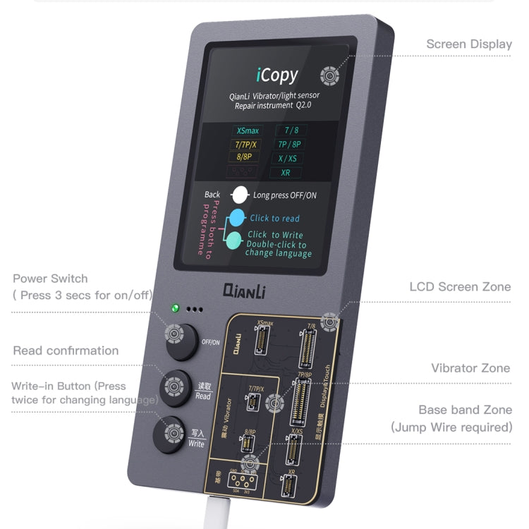 Qianli iCopy Plus 3 in 1 LCD Screen Original Color Repair Programmer For iPhone Eurekaonline