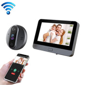 R9 4.3 inch WiFi Smart Video Visual Electronic Peephole Doorbell (Black) Eurekaonline