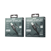 REMAX RC-096a Leader 1.2m 2.1 USB to USB-C / Type-C Intelligent Digital Display Aluminum Alloy Braid Fast Charging Data Cable Eurekaonline