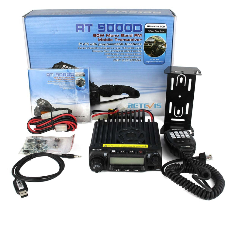 RETEVIS RT-9000D 136-174MHz 200CHS 8 Group Scrambler Car Walkie Talkie Eurekaonline