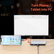 ROCK TR01 10 In 1 Type-C / USB-C to HDMI + VGA Multifunctional Extension HUB Adapter(Silver) Eurekaonline