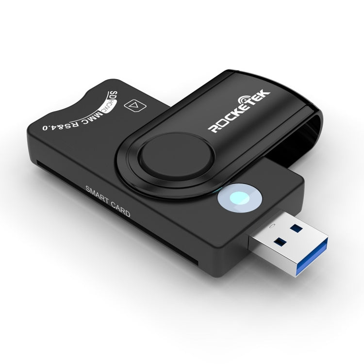 ROCKETEK CR310 USB 2.0 + TF Card + SD Card + SIM Card + Smart Card Multi-function Card Reader Eurekaonline