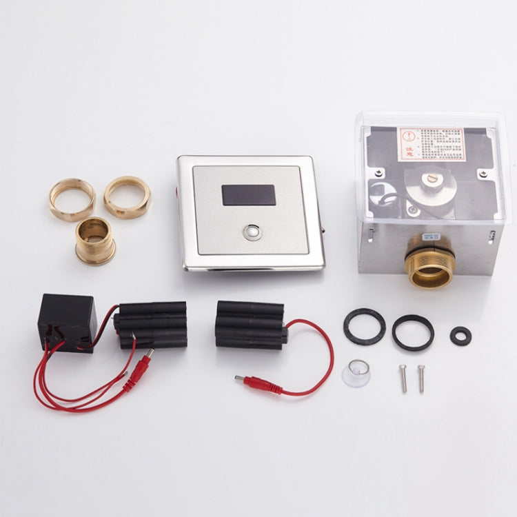 Recessed Wall in Type Flush Valve for Auto-induction Toilet, with Infrared Automatic Function DC Eurekaonline