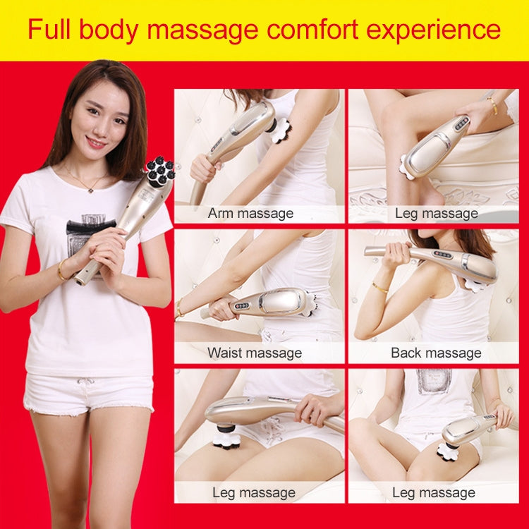 Rechargeable Dolphin Massager Electric Cervical Massage Stick A10 Straight Plug, Plug Type:US Plug Eurekaonline