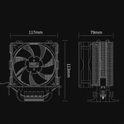 Red Sea Mini Computer CPU Mute Radiator Eurekaonline