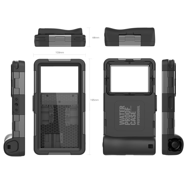 RedPepper 2nd Generation Diving Waterproof Protective Case(Black) Eurekaonline