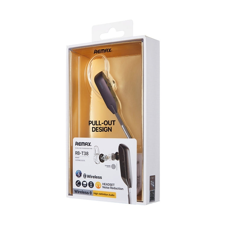 Remax RB-T38 Bluetooth 5.0 Earphone(Black) Eurekaonline