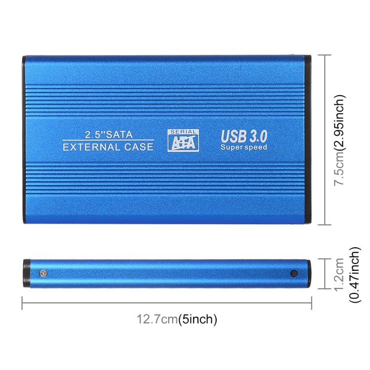Richwell SATA R2-SATA-1TGB 1TB 2.5 inch USB3.0 Super Speed Interface Mobile Hard Disk Drive(Blue) Eurekaonline