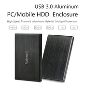 Richwell SATA R23-SATA-2TB 2TB 2.5 inch USB3.0 Interface Mobile Hard Disk Drive(Black) Eurekaonline