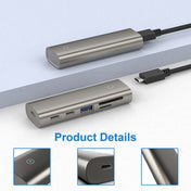 Rocketek HC463 USB3.1 Gen2  to Type-C 3.1 + USB 3.1 + SD / TF 6 in 1 HUB Adapter Eurekaonline