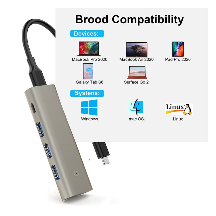 Rocketek HC466 USB3.2 Gen2 Type-C 4 in 1 HUB Adapter Eurekaonline
