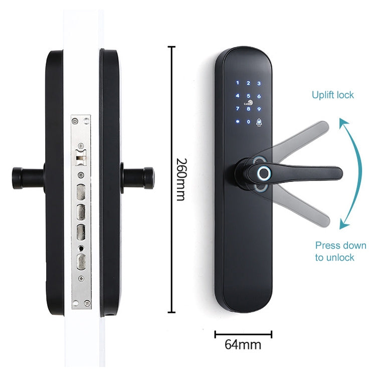 S011M Multi-functional Automatic Fingerprint Lock Hotel Apartment Intelligent Electronic Swipe Password Lock Eurekaonline