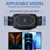S15 15W QI Magnetic Car Wireless Charging Holder For Folding Screen Phone(Black) Eurekaonline