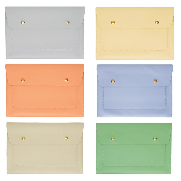 S178 3 In 1 Leather Waterproof Laptop Liner Bag, Size: 14 inches(Apricot) Eurekaonline