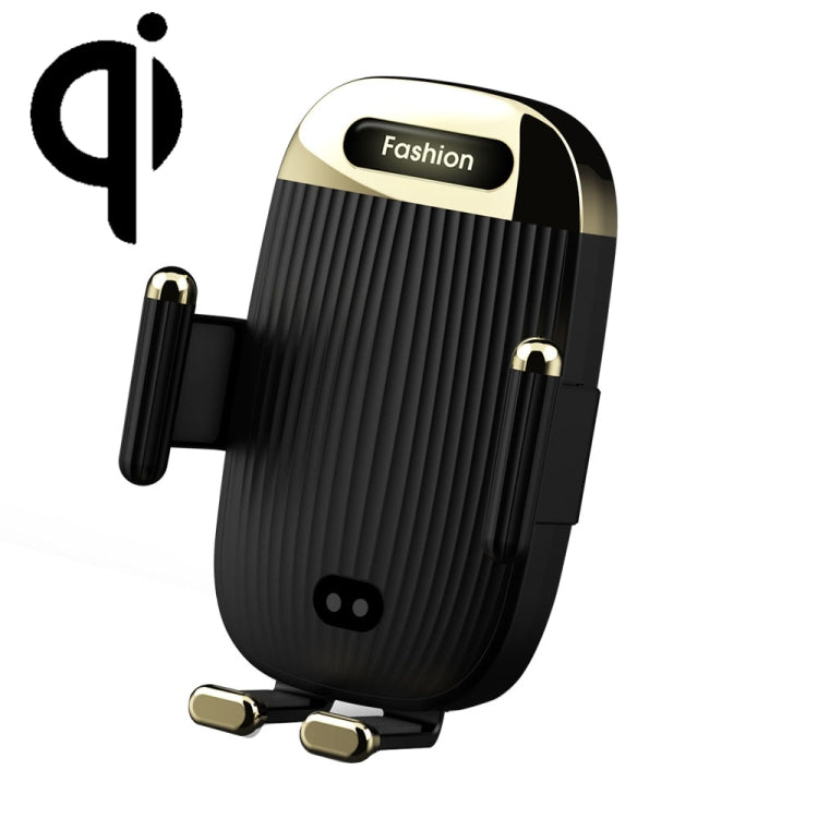 S18 15W Car Wireless Charger Phone Holder, Color: Black With Suction Cup Bracket Eurekaonline