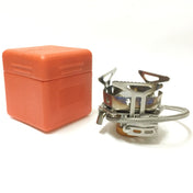 S187 Outdoor Portable Mini Stainless Steel Camping Stove Windproof Gas Stove (Silver) Eurekaonline