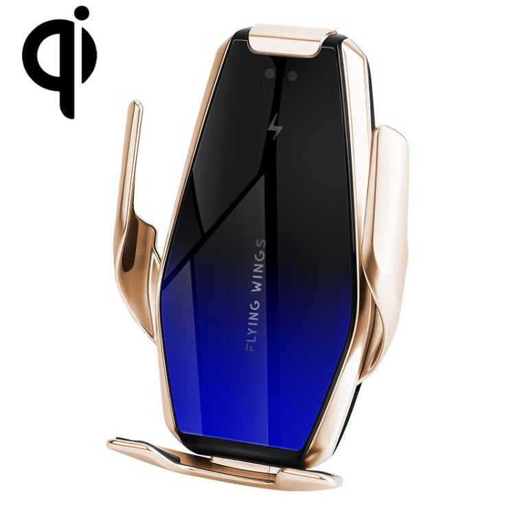 S7 15W QI 360 Degree Rotatable Infrared Induction Car Air Outlet Wireless Charging Mobile Phone Holder for 4.0-6.5 inch Mobile Phones(Gold) Eurekaonline