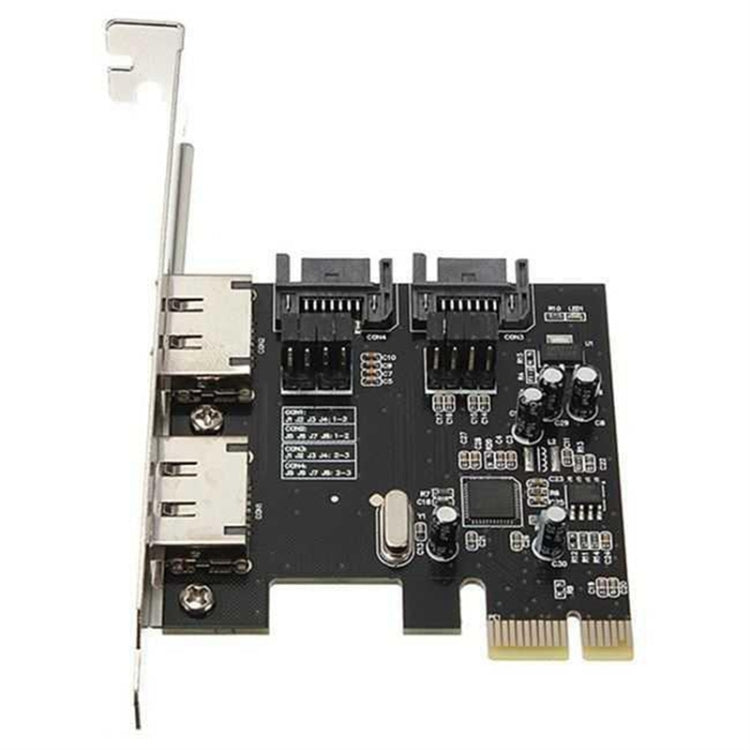 SATA PCI-E to ESATA Riser Card + SATA 3.0 6G PCIe to SATA Expansion Card Eurekaonline