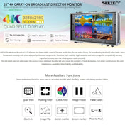 SEETEC 4K280-9HSD-CO 3840x2160 28 inch HDMI 4K HD Director Box Camera Field Monitor, Support Four Screen Split Eurekaonline