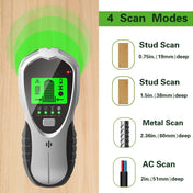 SH201 4 In 1 Multifunctional Digital Metal Detector Wall Detector(Silver Black) Eurekaonline