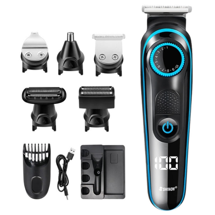 SHINON SH-1831 Multifunctional Electric Shaver Haircut Nose Hair Trimmer (Black) Eurekaonline