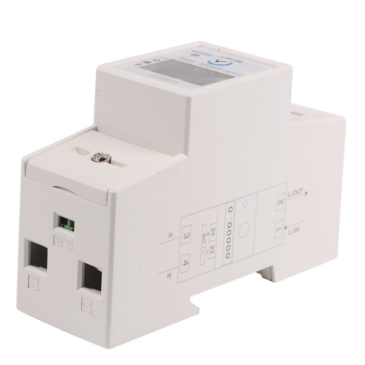 SINOTIMER DDS015 Backlight Display Single-phase Household Rail Energy Meter 5-80A 230V Eurekaonline