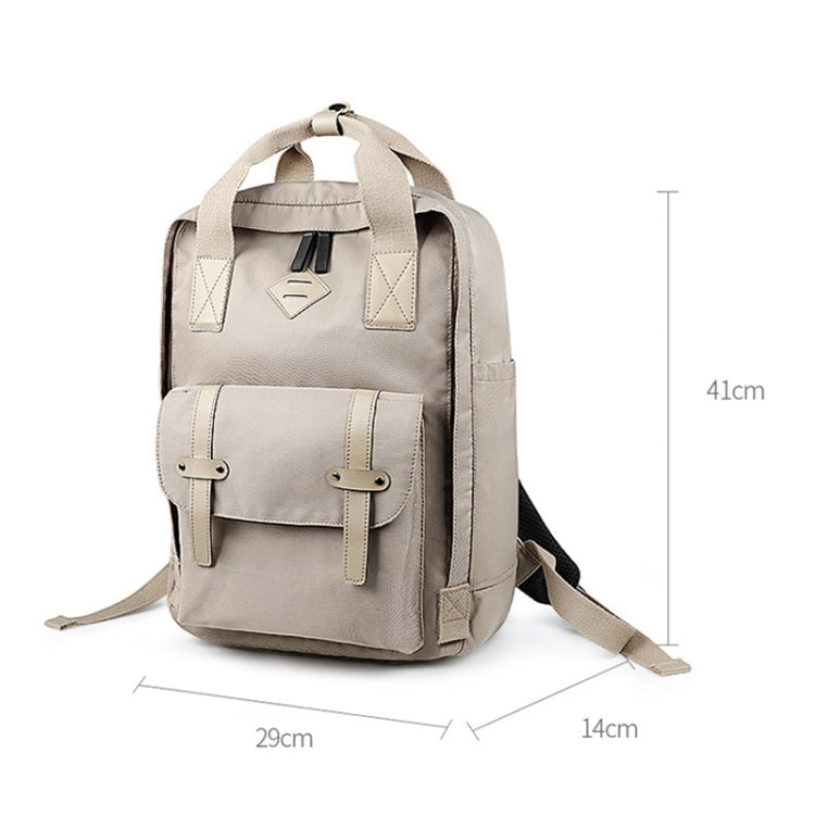 SJ05 Multifunctional Waterproof Laptop Bag, Size: 13 inch-15.6 inch(Khaki) Eurekaonline