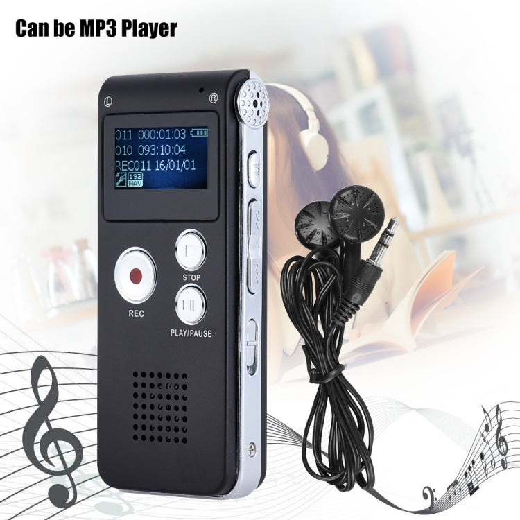SK-012 32GB USB Dictaphone Digital Audio Voice Recorder with WAV MP3 Player VAR Function(Grey) Eurekaonline