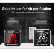 SNDWAY SW-825 Micro USB Charging Desktop Air Quality Real-time Purification Detector with HiD LED Screen, Support Alarm Prompt Eurekaonline