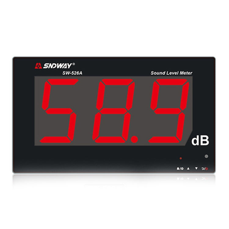 SNDWAY SW526A Wall-mounted DB Sound Level Meter Noise Tester with Large Screen 18-inch Display Eurekaonline
