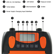 STERMAY SUP Paddle Board 16PSI LCD Display Rubber Boat Air Pump(EU Plug) Eurekaonline