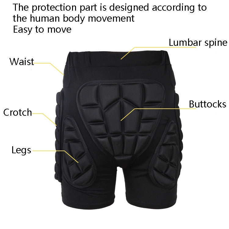 SULAITE GT-305 Roller Skating Skiing Diaper Pants Outdoor Riding Sports Diaper Pad, Size: XS(Black) Eurekaonline
